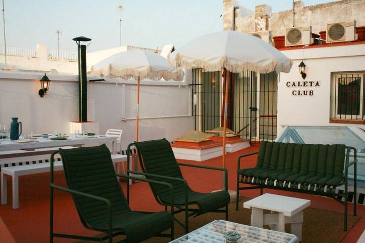 Villa pour 11 personnes, avec Balcon ainsi que Terrasse et Vue à Cadix