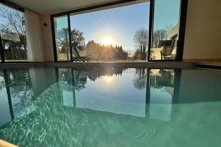 Maison de vacances pour 8 personnes, avec jardin ainsi que piscine et terrasse