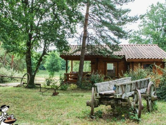 Camping Les Fées du Moulin - Chalet 5 persons - The Bright with a View – 35m² – - 2 bedrooms in Lisle-sur-Tarn, Albi region