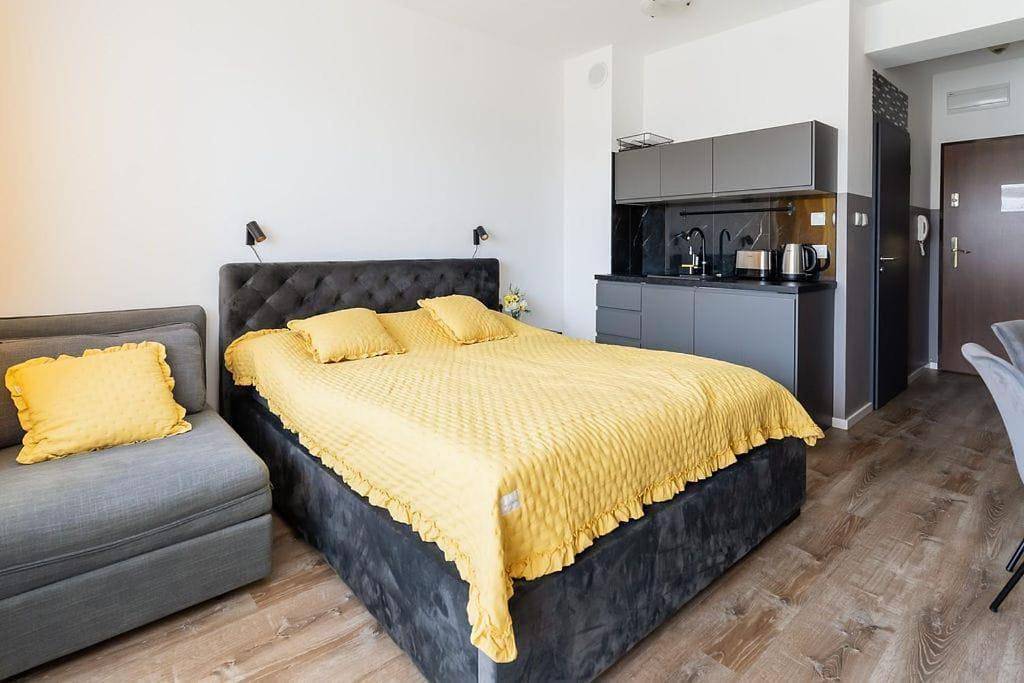 Geheel appartement, Apartament Ania z widokiem na morze w Hotelu Arka in Kołobrzeg, Baltic Sea Pomerania