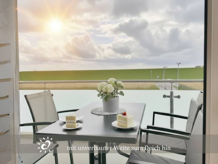 Ferienwohnung für 4 Personen, mit Balkon und Terrasse in Dorum - 2