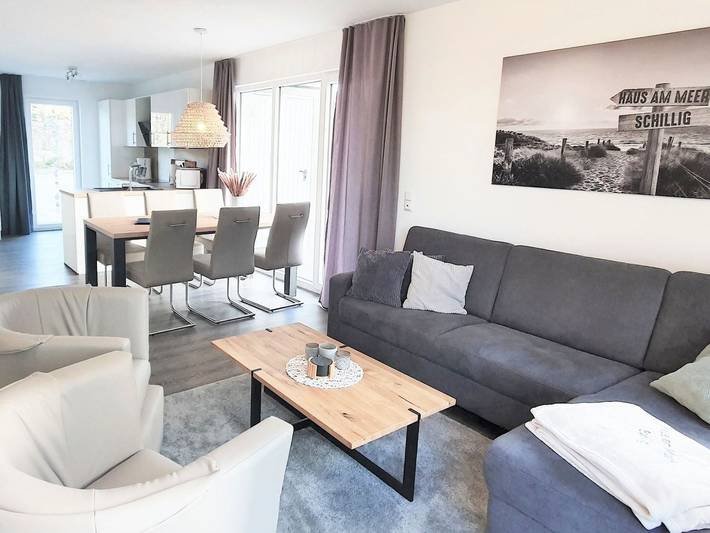 Ferienhaus mit Meerblick für 6 Personen, mit Balkon, kinderfreundlich in Schillig - 4