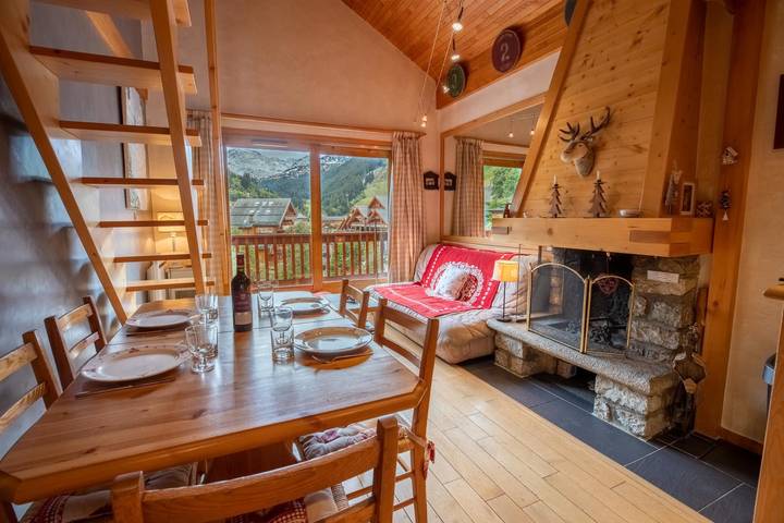 Gîte pour 6 personnes, avec balcon dans Patinoire De Meribel - 2