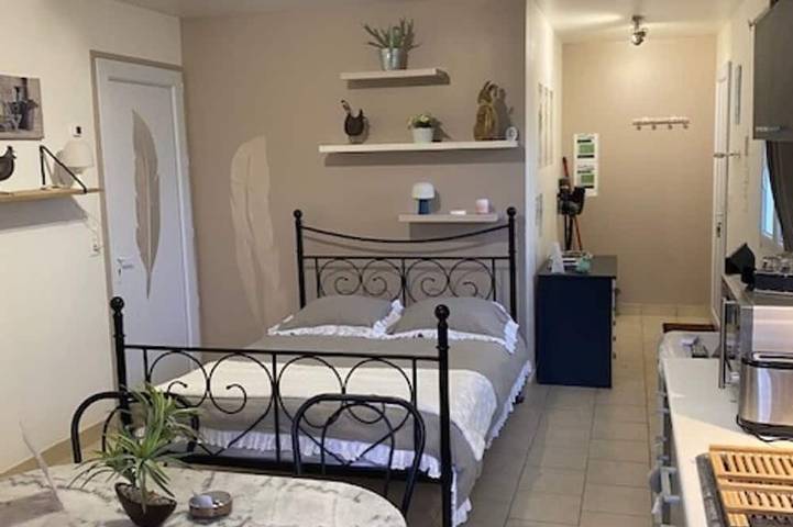 Gîte pour 2 personnes, avec jardin ainsi que jacuzzi et terrasse à Ardentes
