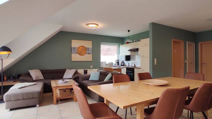 Ferienwohnung für 6 Personen, mit Sauna und Ausblick sowie Balkon, kinderfreundlich in Am Schwarzen Busch - 3