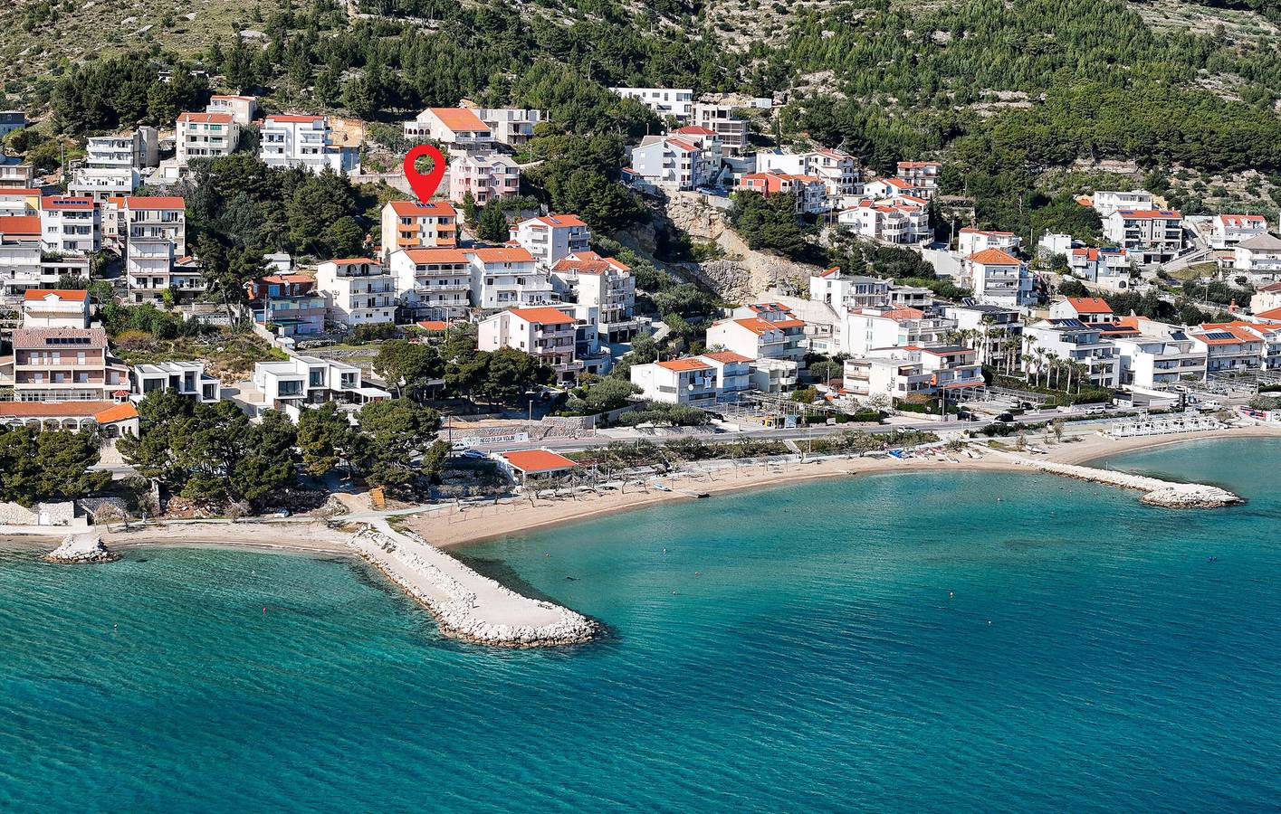 Cały apartament wypoczynkowy, Apartament wakacyjny dla 3 osób z taras in Dugi Rat, Żupania splicko-dalmatyńska