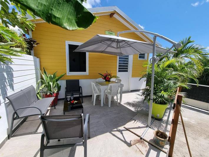 Chambre d’hôte pour 4 personnes, avec terrasse en Martinique
