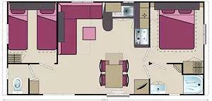 Location mobil-home pour 4 personnes