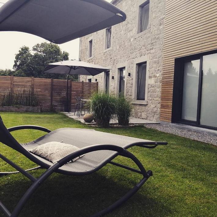 Ferienhaus für 2 Personen, mit Whirlpool und Terrasse sowie Garten und Sauna in Ciney