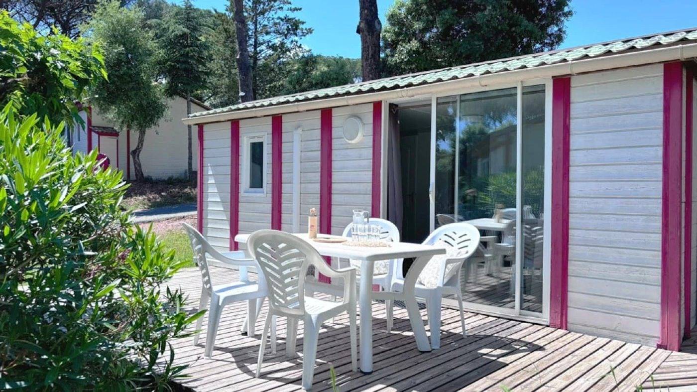 Zecamping 5* animé parc aquatique locatif Tv clim 27m2 in Le Muy, Costa mediterránea (Francia)