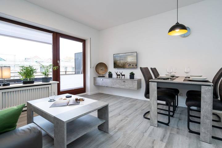Ferienwohnung für 4 Personen, mit Balkon und Balkon/Terrasse, mit Haustier in Westerland - 3