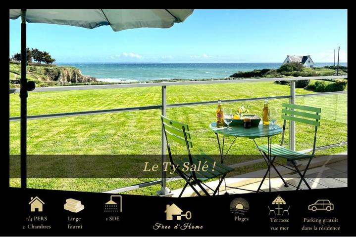 Appartement de vacances pour 4 personnes, avec terrasse et vue