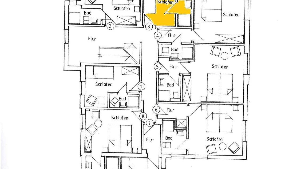 Einzelzimmer für 1 Person (17 m²) in Wyk auf Föhr in Wyk auf Föhr (Stadt), Wyk auf Föhr