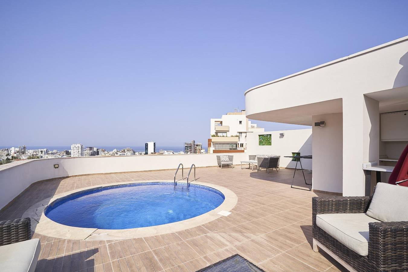 Entire vacation apartment, Penthouse - Sleeps 6 - Rooftop Pool & Bar in Kyrenia, Northern Cyprus