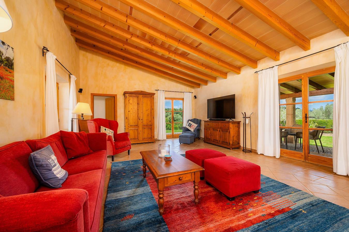 Casa rural 'Can Xerpeta' con vistas a la montaña, piscina privada y Wi-Fi in Son Servera, Mallorca Este