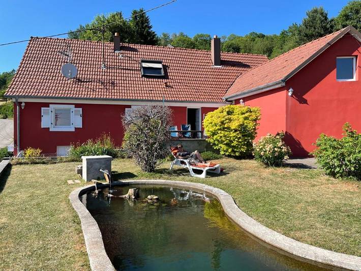 Location de vacances pour 12 personnes, avec jardin et vue, animaux acceptés dans Station de Markstein Grand-Ballon