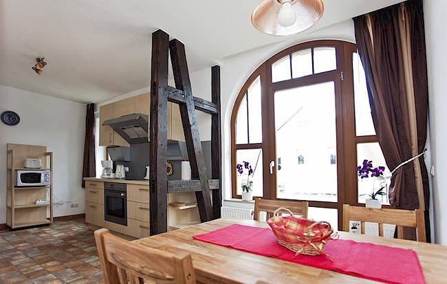 Ferienwohnung für 5 Personen, mit Balkon und Garten im Weimarer Land