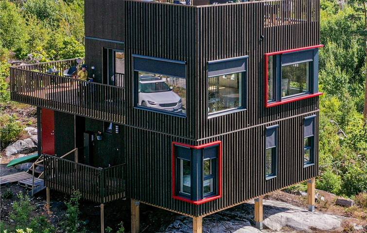 Ferienhaus für 6 Personen, mit Terrasse und Ausblick sowie Garten - 1