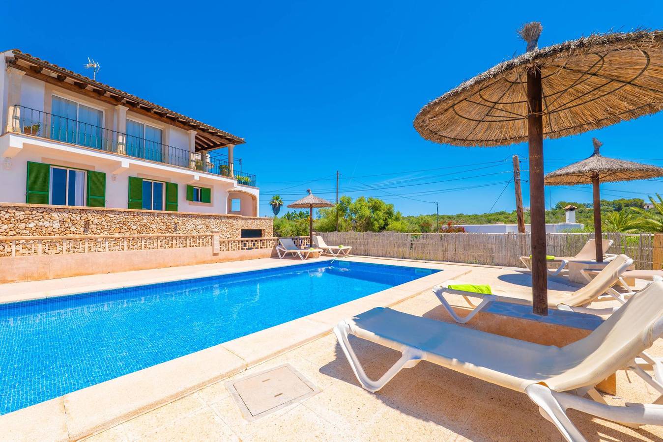 S'Algueret - Gemütliches Haus mit Gemeinschaftspool und Meerblick in Portopetro - Kostenloses Wlan in Portopetro, Santanyí