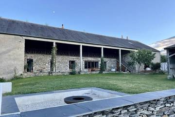 Cottage pour 19 personnes, avec terrasse et jardin à Challain-la-Potherie
