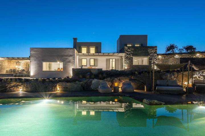 Villa pour 10 personnes, avec vue sur l’océan ainsi que piscine et jardin dans Kea - 2