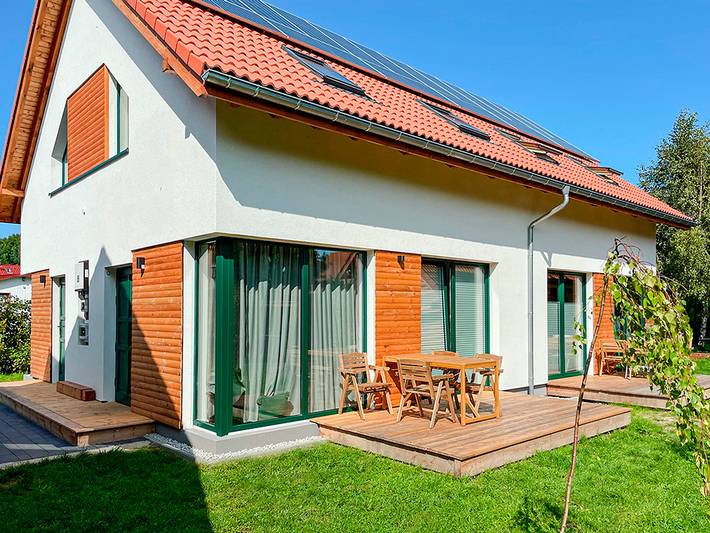 Ferienhaus für 5 Personen, mit Garten und Sauna sowie Terrasse