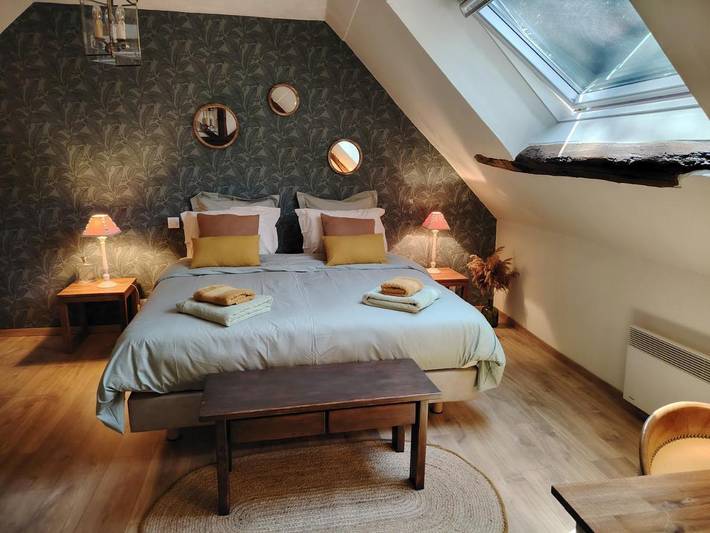 Chambre d’hôte pour 4 personnes, avec Terrasse ainsi que Jardin et Vue