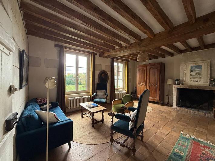 Gîte pour 6 personnes, avec vue ainsi que jardin et vue sur le lac à La Croix-en-Touraine - 4