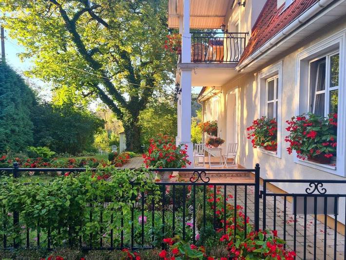 Apartament wakacyjny dla 2 osób, z widok i ogród w Nałęczów
