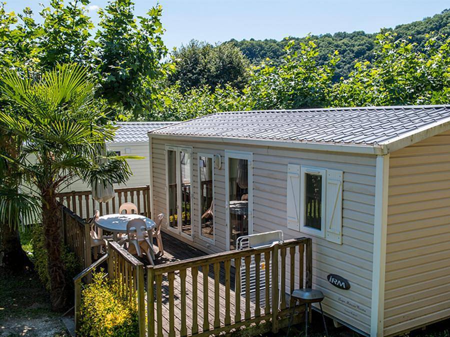 Camping Château du Gibanel - Sea Green By Sunêlia - Mobilheim 4 personen - Cottage Low Cost - 2 Zimmer 4/6 Pers. in Saint-Martial-Entraygues, Tulle und Umgebung