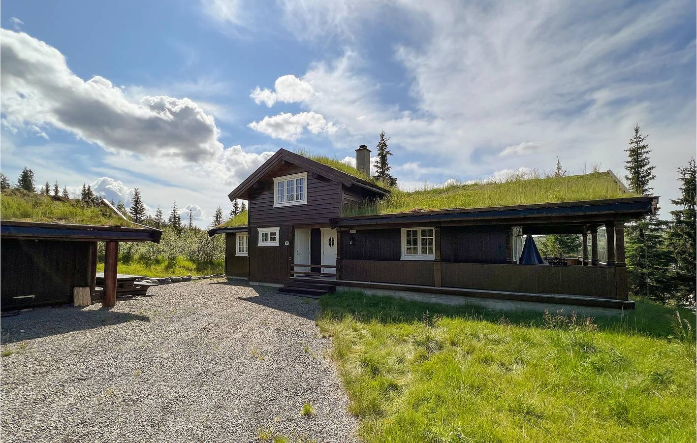 Ferienhaus für 8 Personen mit Terrasse in Nordre Land