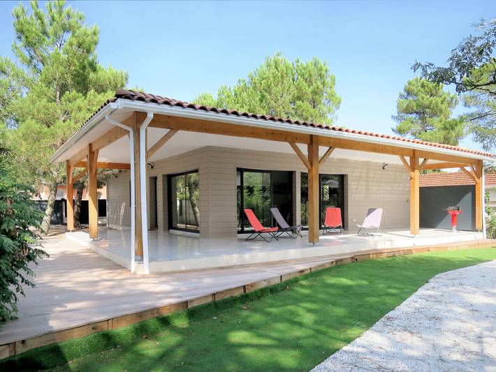 Maison de vacances pour 6 personnes, avec terrasse et jardin dans Lac de Lacanau