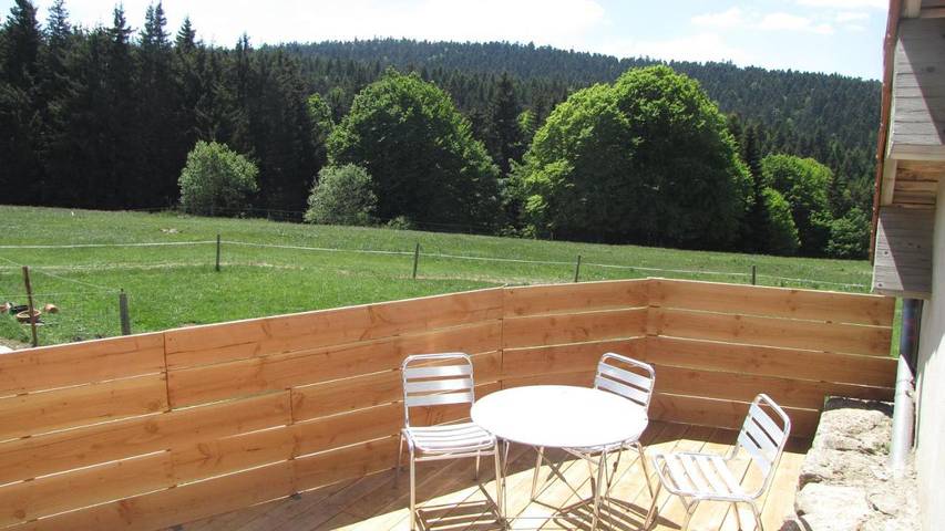 Maison de vacances pour 4 personnes, avec vue ainsi que jardin et terrasse