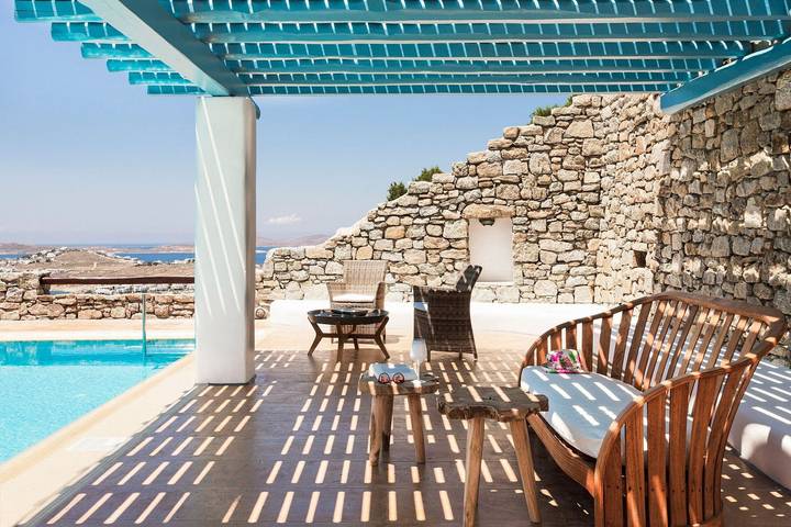 Villa mit pool für 4 Personen, mit Pool und Meerblick auf Mykonos - 4