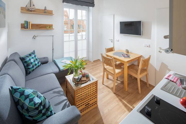 Ferienwohnung für 3 Personen, mit Terrasse und Sauna auf Norderney