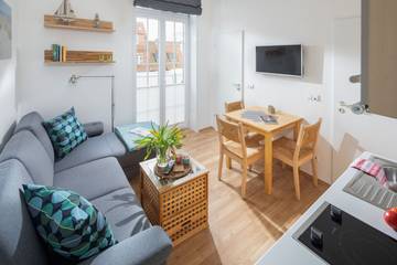 Ferienwohnung für 3 Personen, mit Terrasse und Sauna auf Norderney