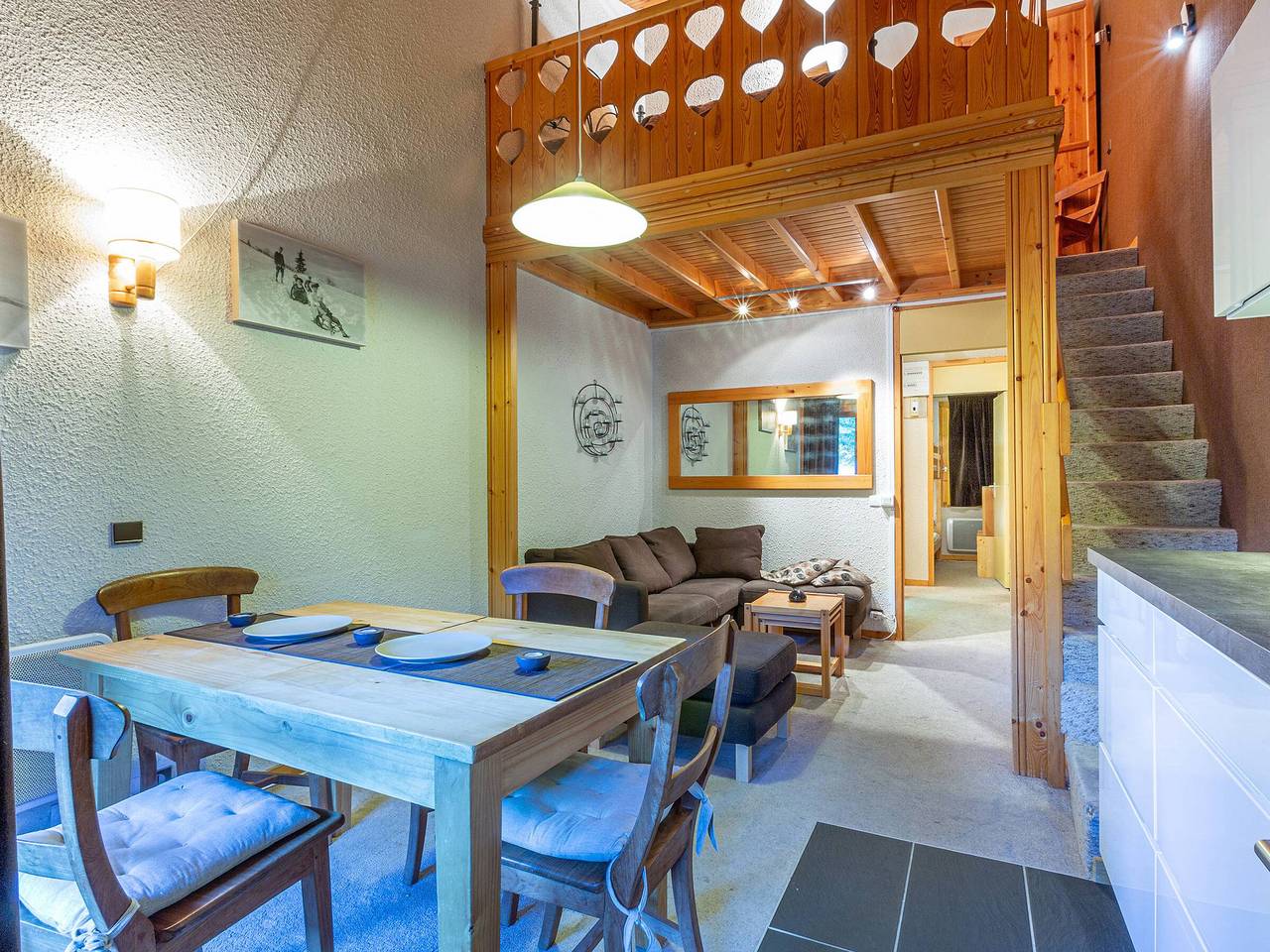 Ganze Wohnung, 3 pièces mezzanine rénové, proche pistes et commerces, idéal familles! in Valmorel, Les Avanchers-Valmorel