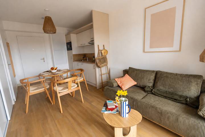 Appartement de vacances pour 4 personnes, avec terrasse dans Biscarrosse (bourg)