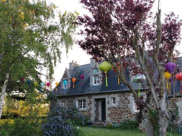 Cottage pour 4 personnes, avec vue ainsi que jardin et terrasse à Planguenoual