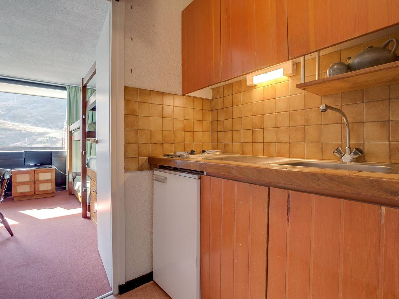 Entire apartment, Aravis - 1 room apartment 4 people (5) in Les Menuires, Saint-Martin-de-Belleville