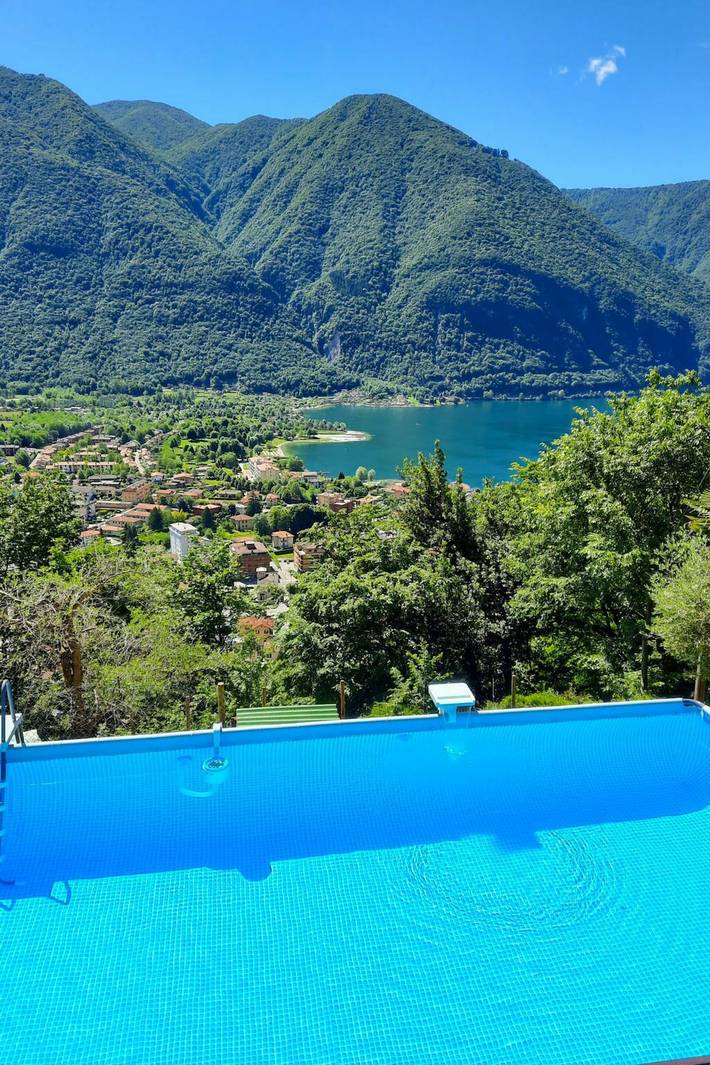 Ferienhaus für 4 Personen, mit Garten und Seeblick sowie Pool, mit Haustier am Luganersee - 4