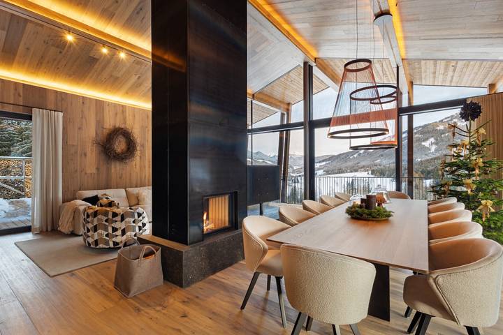 Chalet für 12 Personen, mit Whirlpool und Sauna sowie Garten am Kronplatz - 4