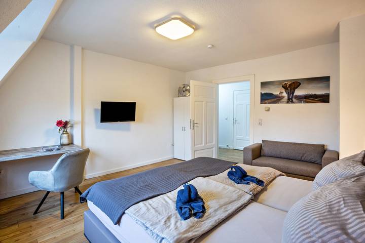Entire apartment, Sweet Apartment "Am Kurpark" close to the Sea with Wi-Fi in Wilhelmshaven, Southern North Sea Coast