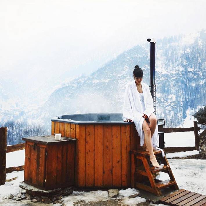 Hôtel pour 4 personnes, avec sauna ainsi que jacuzzi et jardin
