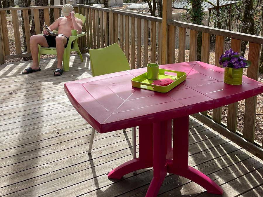 Camping Les Bois de Prayssac - Mobilhome 2 personnes - Mobil-Home 2 personnes in Prayssac, Quercy