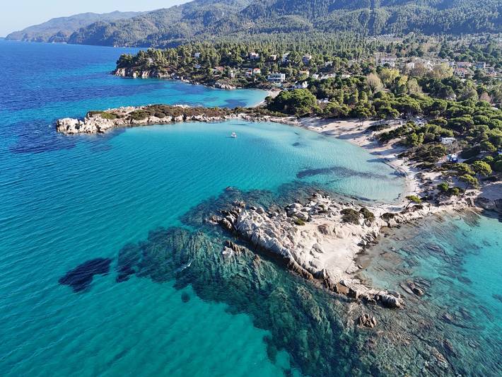 Villa für 7 Personen, mit Garten und Ausblick, mit Haustier in Chalkidiki