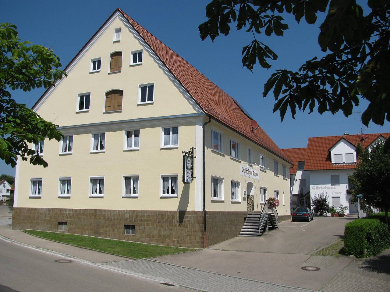 Gasthof "Zum Ochsen" - Einzelzimmer komfortabel ausgestattet, in ruhiger Lage in Bayerisch Schwaben