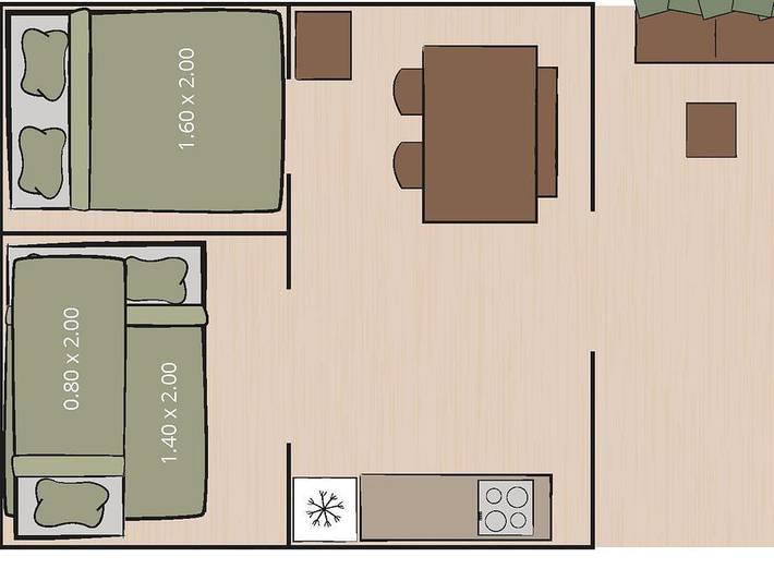 Bungalow für 4 Personen, mit Kinderpool in Kroatien - 3