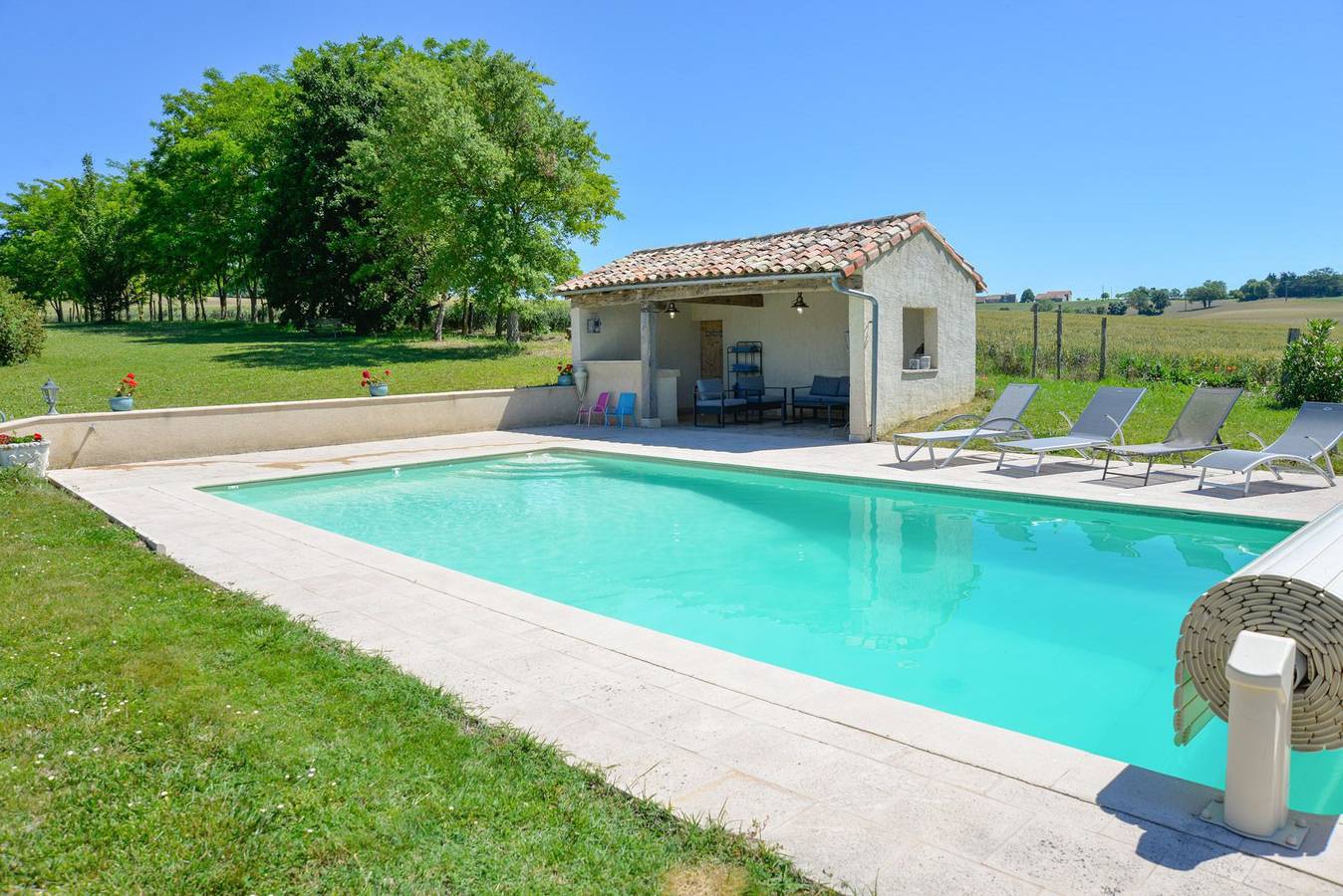 Villa pour 8 personnes avec piscine in Moncrabeau, Région de Nérac