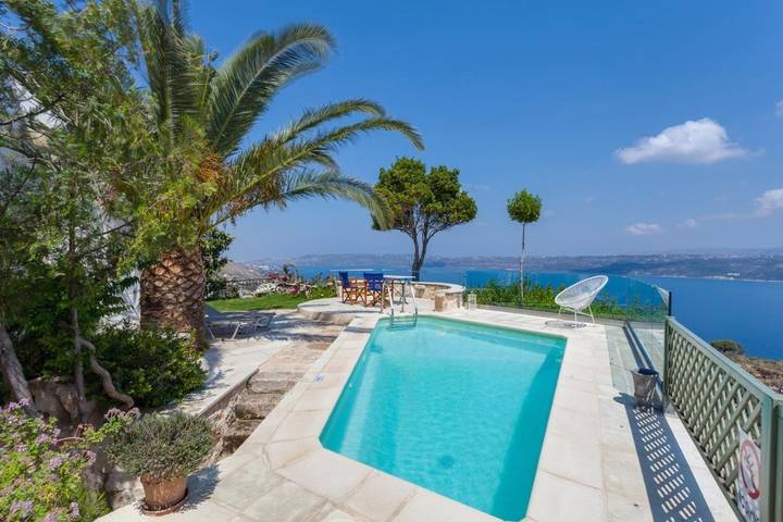 Ferienhaus für 4 Personen, mit Garten und Pool sowie Ausblick in Chania und Umgebung - 2